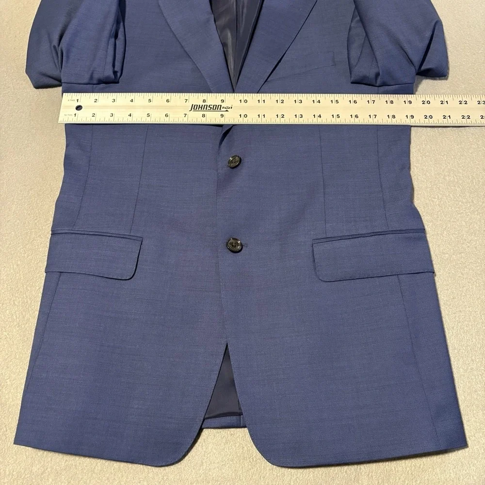 Tommy Hilfiger Sport Coat 38R Blue Wool‎ Blend Performance Stretch Modern Blazer
